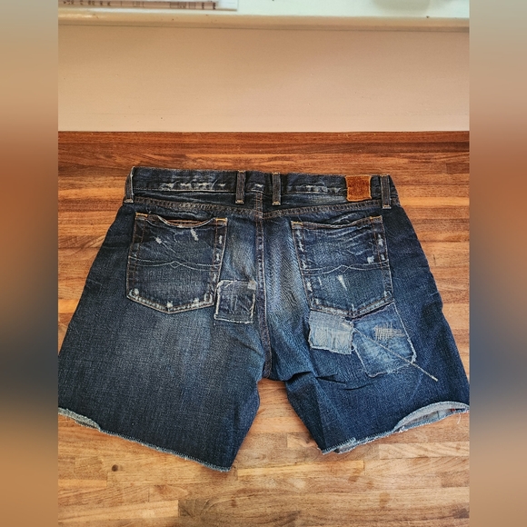 Lucky Brand Legend Riley Boyfriend Patched Short Size 14/32 - Picture 3 of 8
